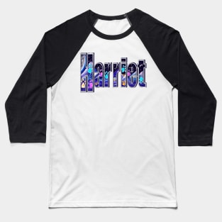 Harriet girls first name in with paw prints retro Personalized personalised customised name Harriet Baseball T-Shirt